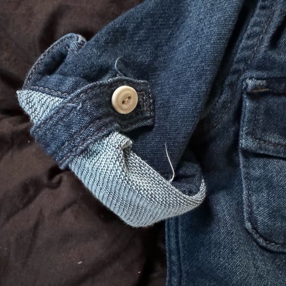 Baby gap jeans jumpsuit romper - Picture 2 of 5